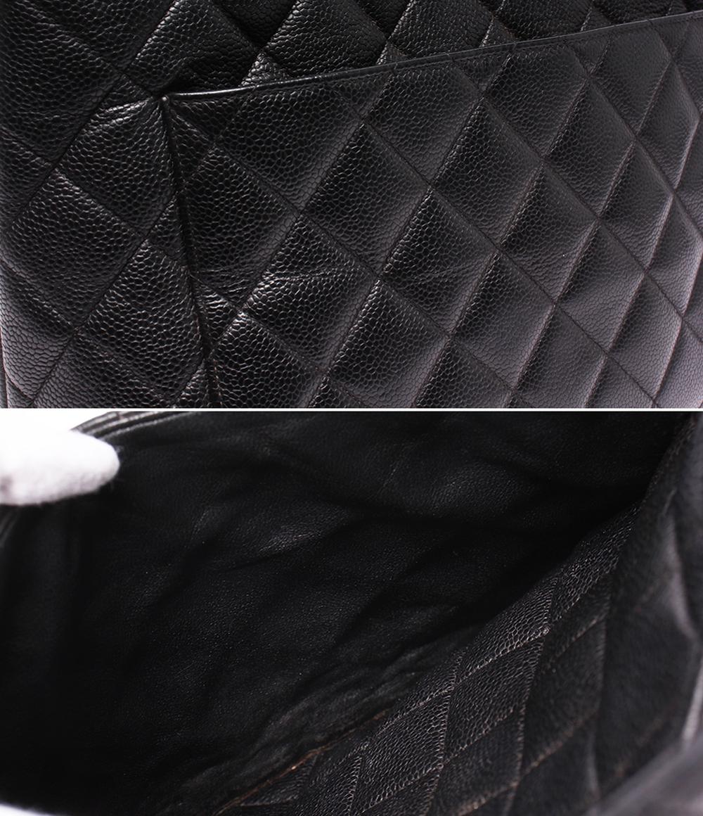 CHANEL トートバッグ シルバー金具 復刻トート キャビアスキン