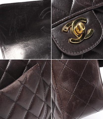 CHANEL ハンドバッグ 親子バッグ トップハンドル マトラッセ ゴールド金具 3番台 ラムスキン レディース シャネル