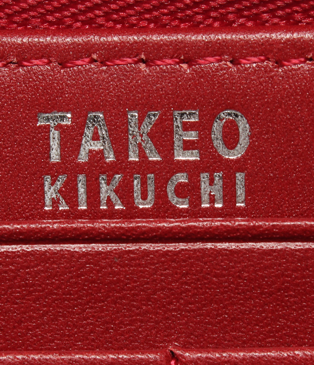 美品 TAKEO KIKUCHI ラウンドファスナー長財布 レディース タケオキクチ
