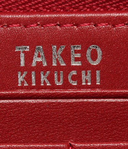 美品 TAKEO KIKUCHI ラウンドファスナー長財布 レディース タケオキクチ