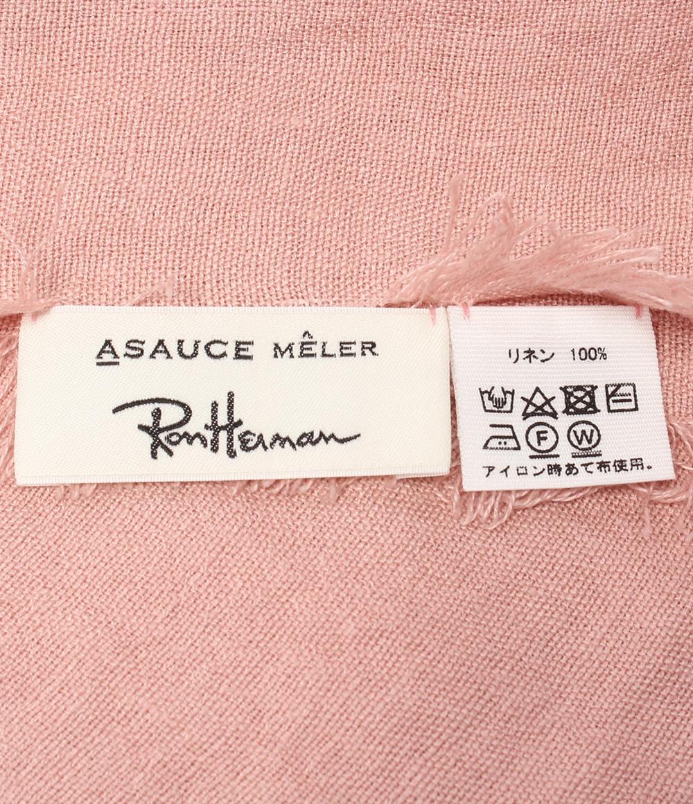 美品 ロンハーマン リネン ストール×ASAUCE MELER レディース Ron Herman 美品 ロンハーマン リネン ストール×ASAUCE MELER レディース Ron