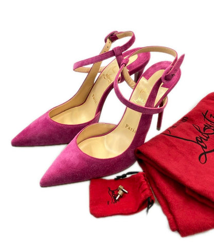 美品 Christian Louboutin アンクルストラップパンプス レディース SIZE 38 (25cm) クリスチャンルブタン