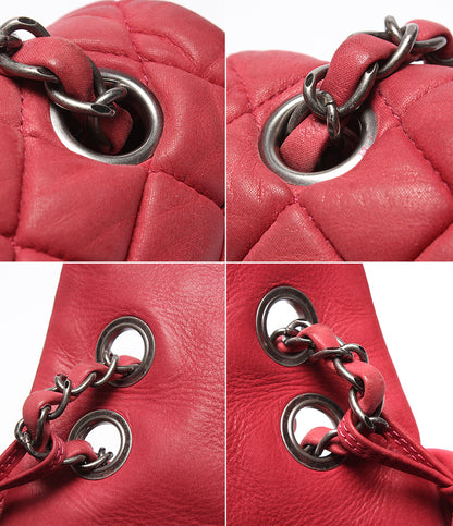 CHANEL チェーンショルダーバッグ シルバー金具 バブルキルト マトラッセ 17番台 肩掛け レディース シャネル