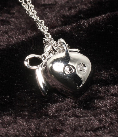 美品 SWAROVSKI ネックレス ハートモチーフ リボンモチーフ レディース スワロフスキー