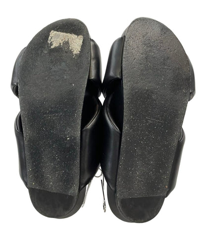JIL SANDER スライドサンダル クロスストラップ レザー メンズ SIZE 42 27(cm) ジルサンダー