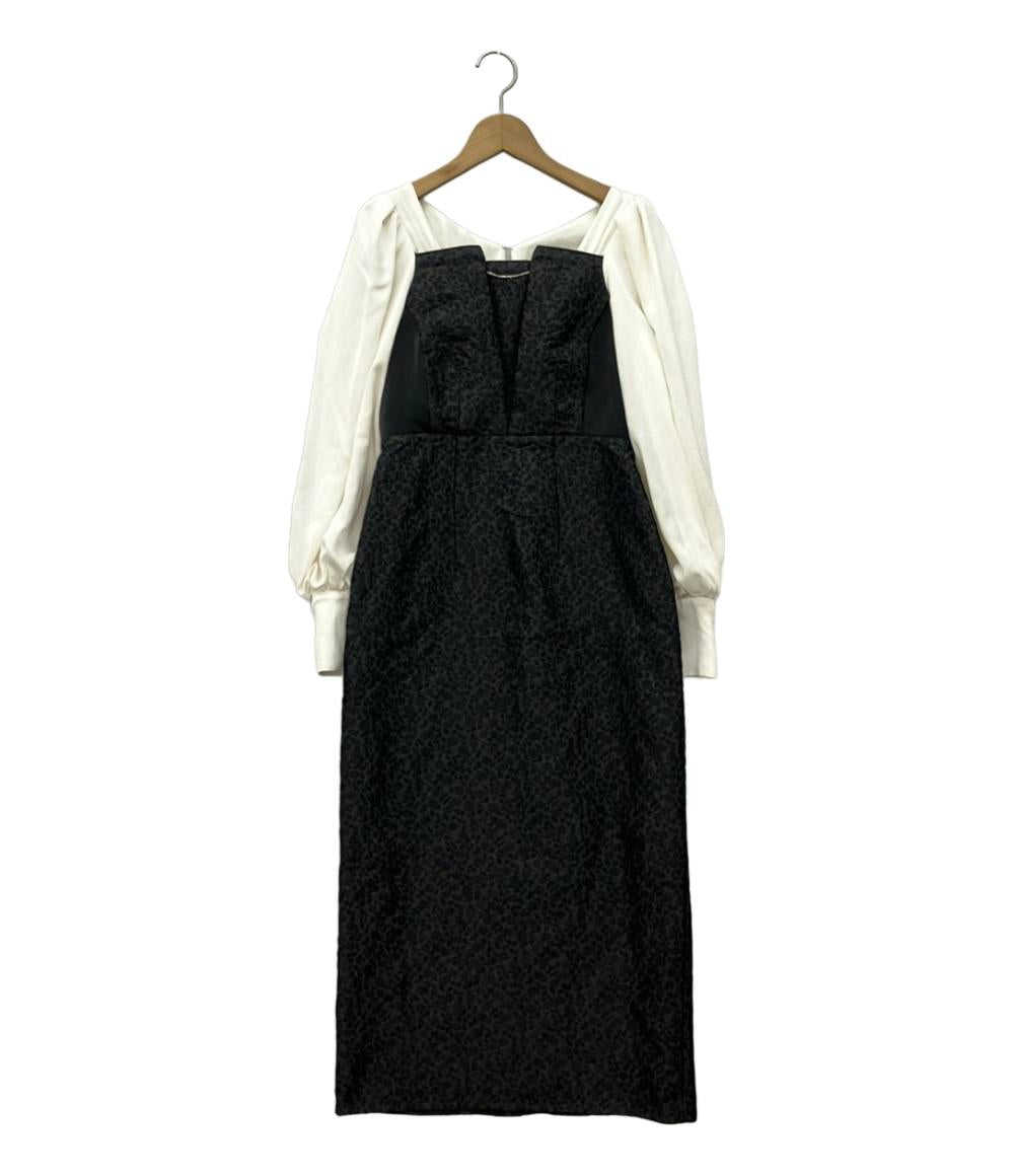ハーリップトゥ 長袖ワンピース ジャガード レディース SIZE S Her lip to