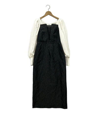 ハーリップトゥ 長袖ワンピース ジャガード レディース SIZE S Her lip to