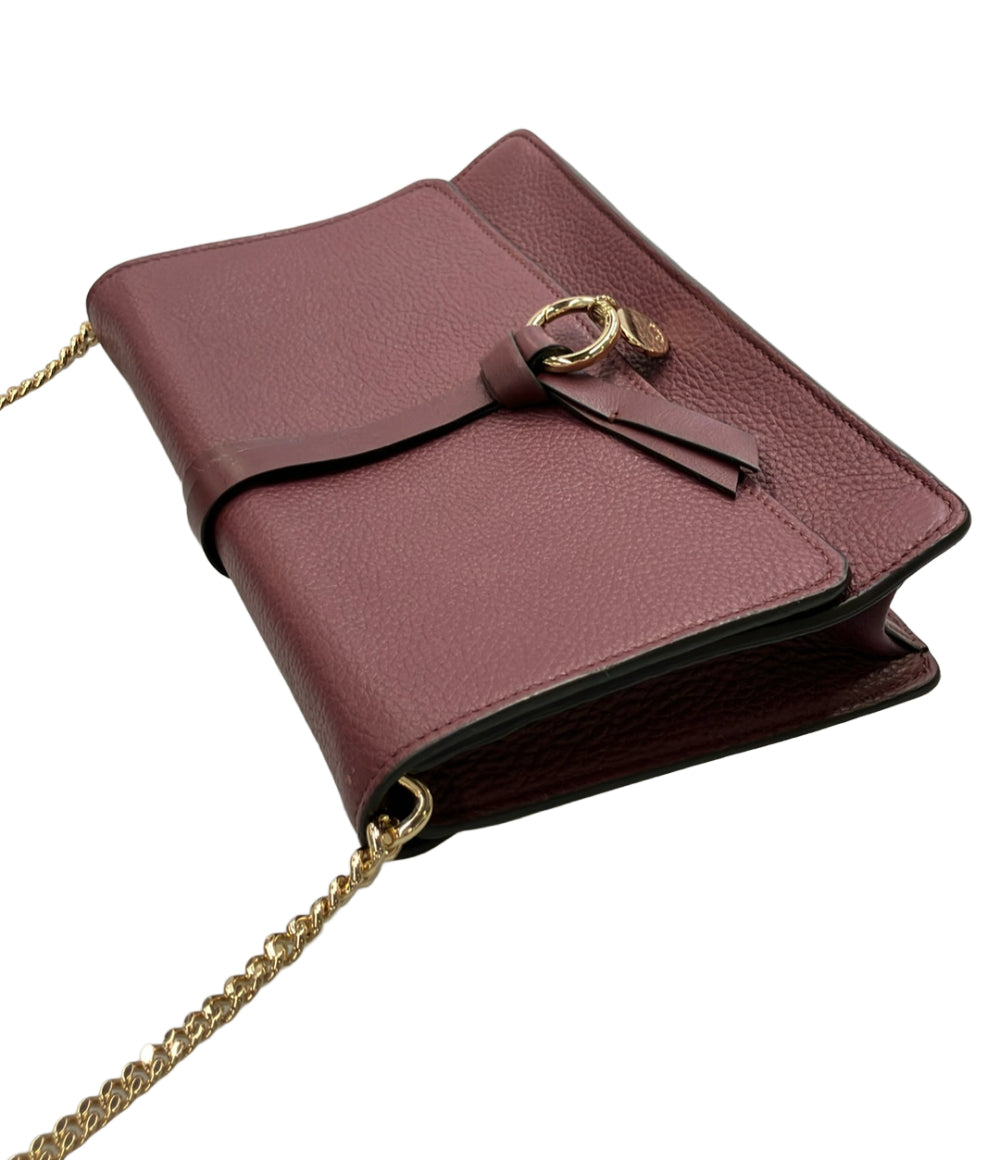 Chloe ショルダーバッグ 斜め掛け チェーン ALPHABET アルファベット CHC21WP727F57 レディース クロエ