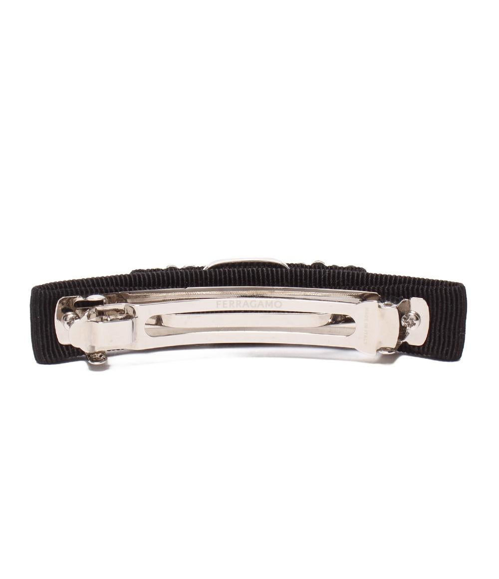 Salvatore Ferragamo バレッタ ビジュー付き 美品 Salvatore Ferragamo