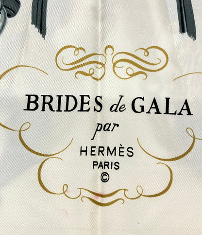 HERMES スカーフ シルク100% カレ90 BRIDES de GALA レディース エルメス