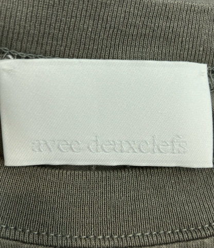 Avec deuxclefs 半袖Tシャツ ほつれ加工 24SS レディース SIZE M アヴェク デュクレ