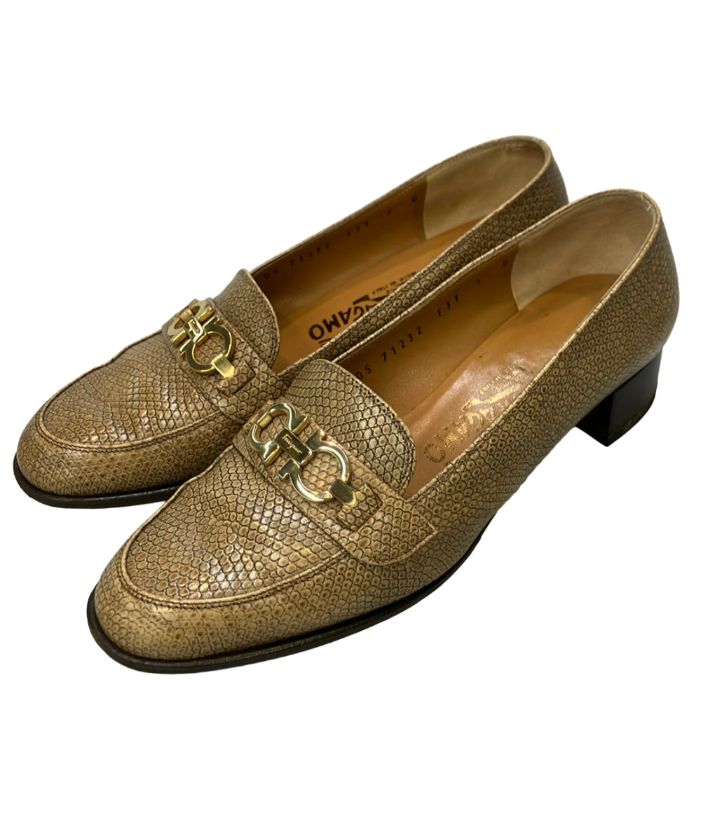 Salvatore Ferragamo ガンチーニ ローファー レディース SIZE 5 サルヴァトーレフェラガモ