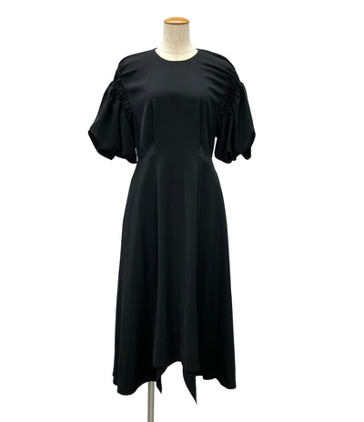 LANVIN en Bleu 半袖ワンピース パフスリーブ フレア 3326309 レディース SIZE 38 (M) ランバンオンブルー