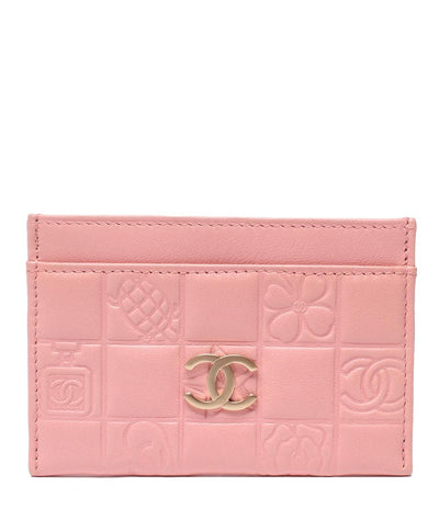 美品 シャネル カードケース ゴールド金具 チョコバー ココマーク レディース CHANEL