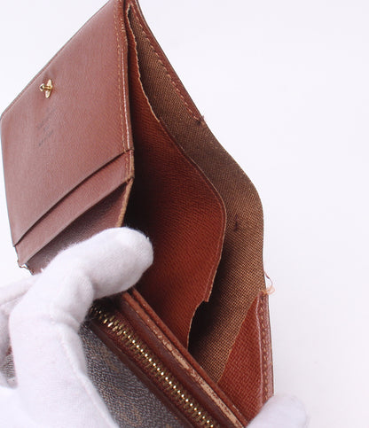 訳あり LOUIS VUITTON 二つ折り財布 ポルトモネ ビエ トレゾール モノグラム M61730 レディース ルイ・ヴィトン