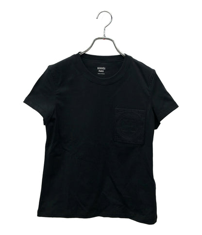 エルメス 半袖Tシャツ 24SS コットン H刺繍 4E4615DA レディース SIZE 34 (S) HERMES