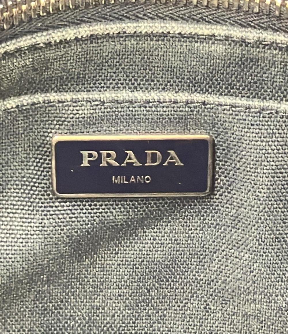 PRADA 2WAY ハンドバッグ ショルダーバッグ トートバッグ 斜め掛け ラフィア ポンポン 1BG889 レディース プラダ