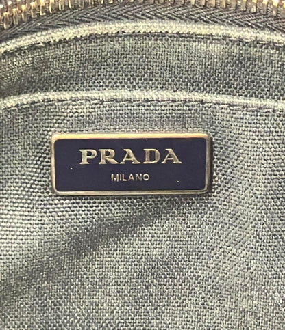PRADA 2WAY ハンドバッグ ショルダーバッグ トートバッグ 斜め掛け ラフィア ポンポン 1BG889 レディース プラダ