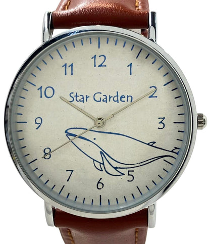 スターガーデン 腕時計 クジラ クオーツ シルバー ユニセックス Star Garden