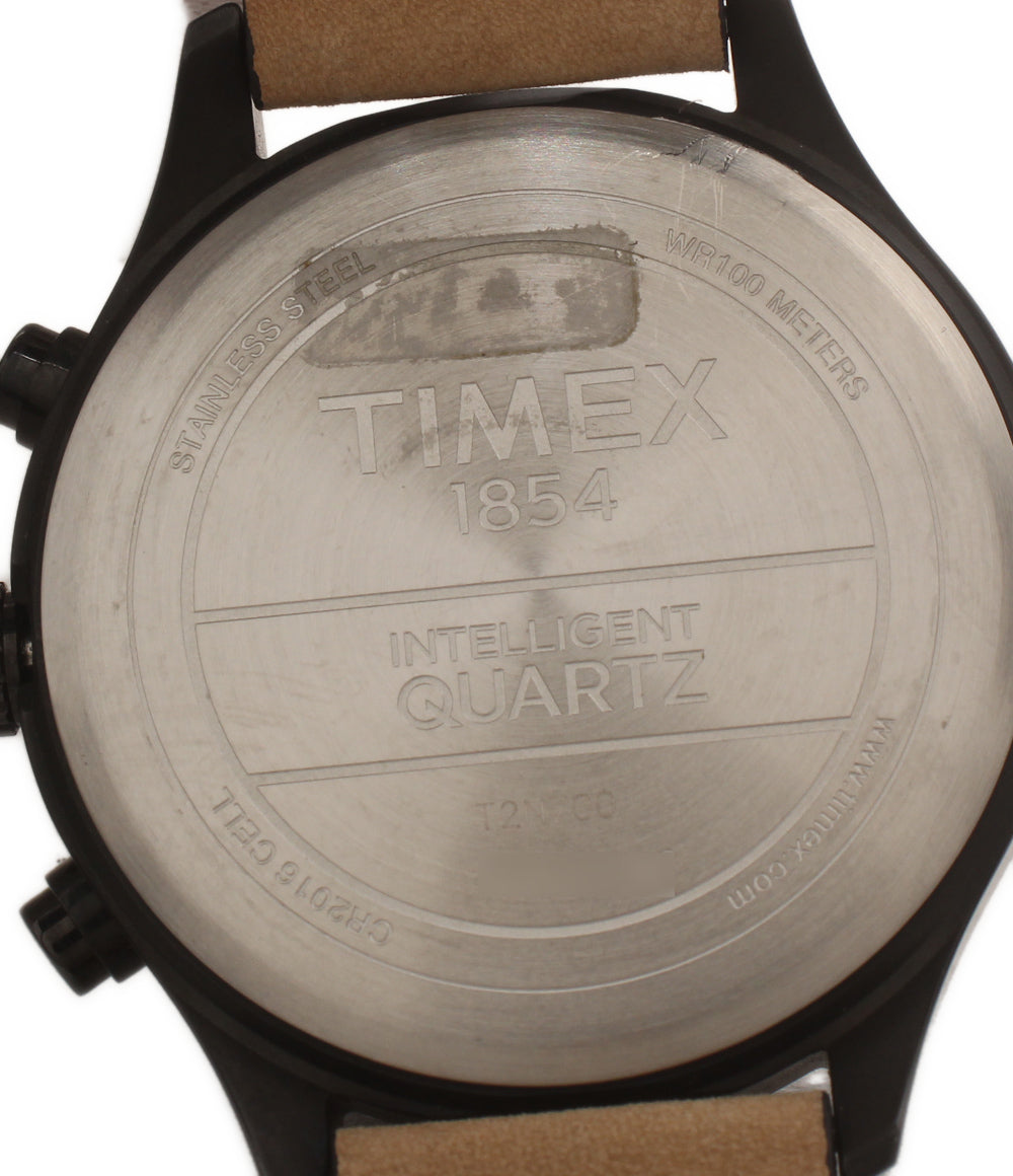 TIMEX 腕時計 インテリジェントクオーツ レーシングフライバック クオーツ ブラック T2N700 メンズ タイメックス