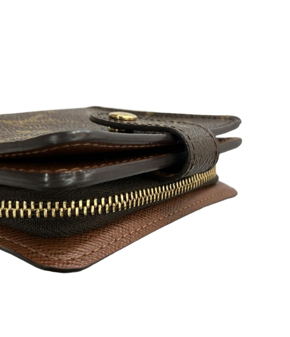 ルイ・ヴィトン 二つ折り財布 コンパクトジップ モノグラム M61667 レディース LOUIS VUITTON