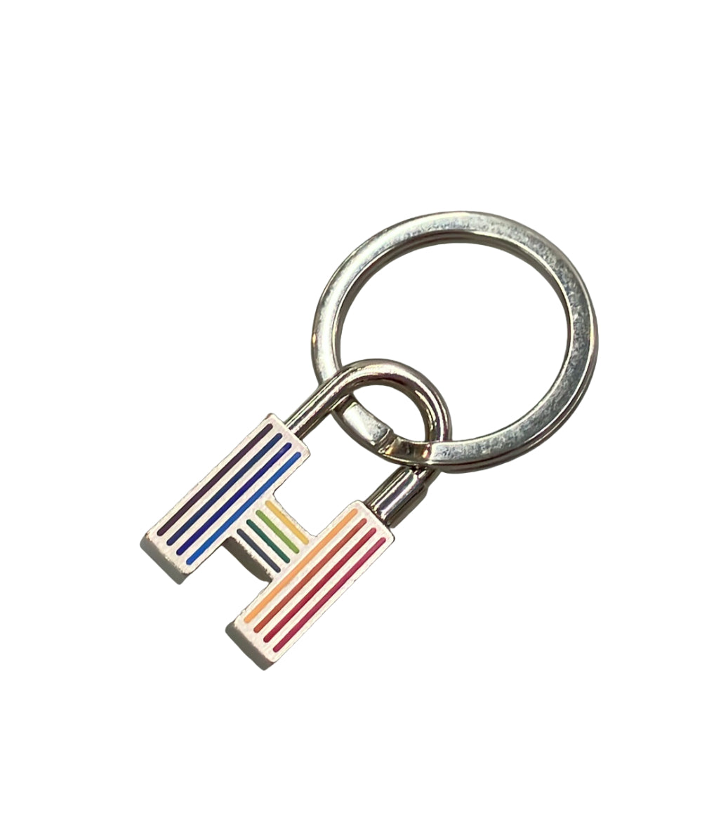 HERMES キーリング キーホルダー クイズ レインボー H077309 レディース エルメス