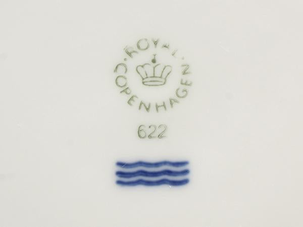 美品 Royal Copenhagen プレート 皿 22cm スタイルカップ フリーカップ 4点セット ブルーフルーテッド メガ ホワイトフルーテッド