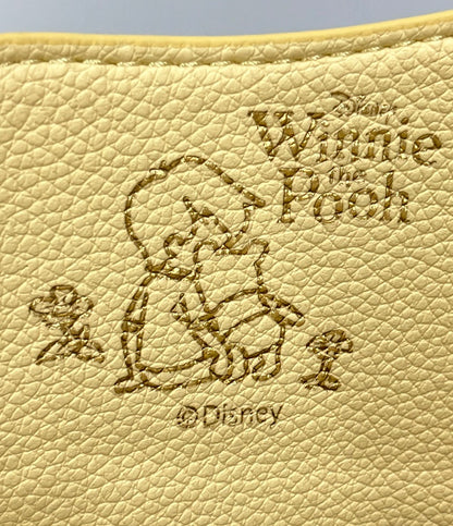 美品 Samantha Thavasa Disney ショルダーバッグ 2WAY 肩掛け 斜め掛け レザー くまのプーさん レディース サマンサタバサ ディズニー