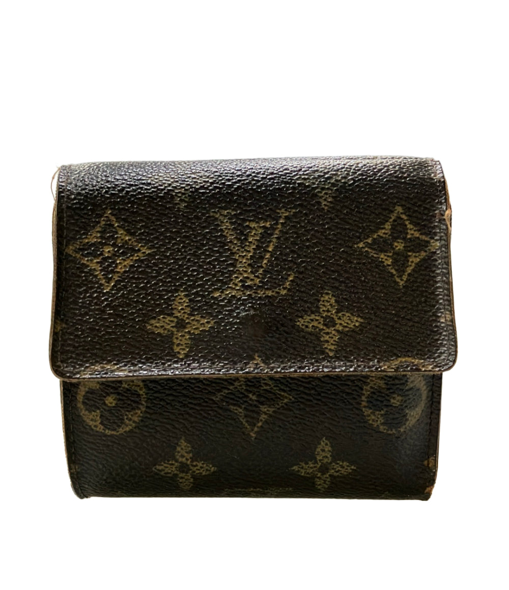 訳あり LOUIS VUITTON ダブルホック 二つ折り財布 ポルトフォイユ エリーズ モノグラム M61654 レディース ルイ・ヴィトン
