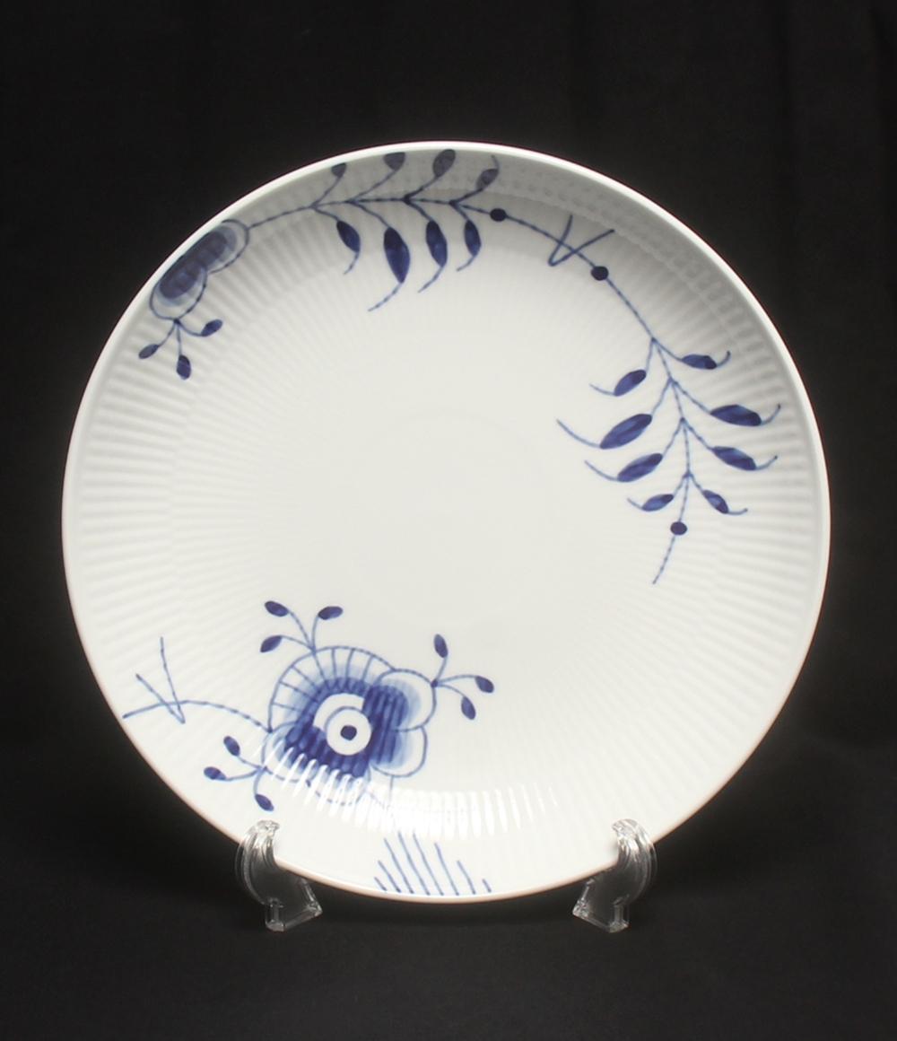 美品 ロイヤルコペンハーゲン シャローボウル 大皿 25cm SHALLOW BOWL ブルーフルーテッド メガ Royal Copenhagen