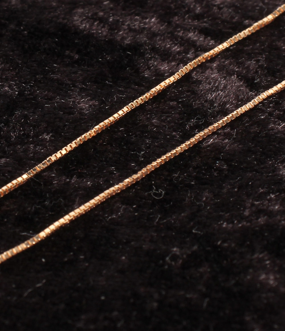 美品 ネックレス K10 ダイヤ 0.20ct レディース