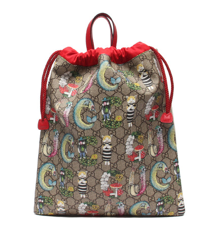 美品 GUCCI リュック ナップザック チルドレンズ GGスプリーム 550775 622011 レディース キッズ グッチ ヒグチユウコ