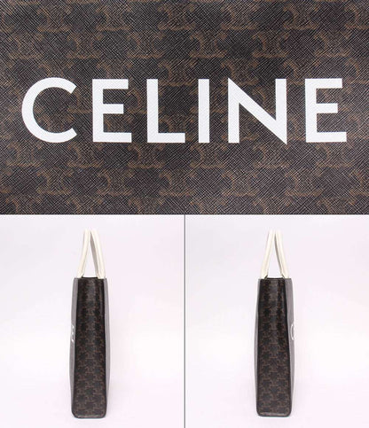 CELINE 2WAY ハンドバッグ トートバッグ ショルダーバッグ 肩掛け 斜め掛け バーティカル カバ トリオンフ レディース セリーヌ