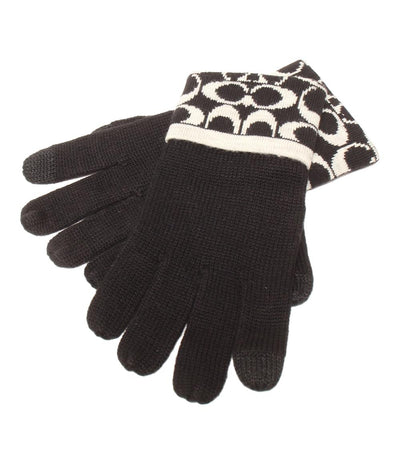 美品 コーチ 手袋 シグネチャー レディース COACH