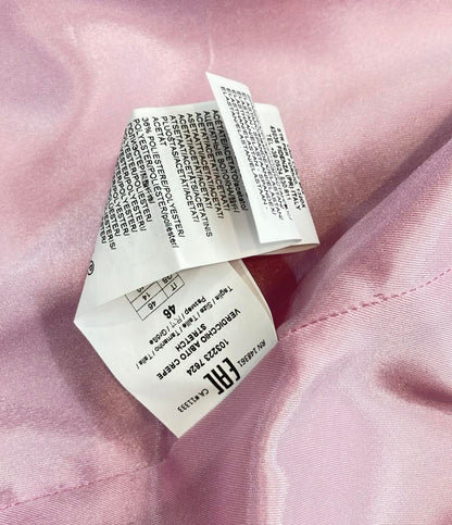 PINKO 半袖ワンピース スクエアネック ミニ 膝丈 ハーフスリーブ 五分袖 リボン Verdicchio レディース SIZE 46 (L) ピンコ