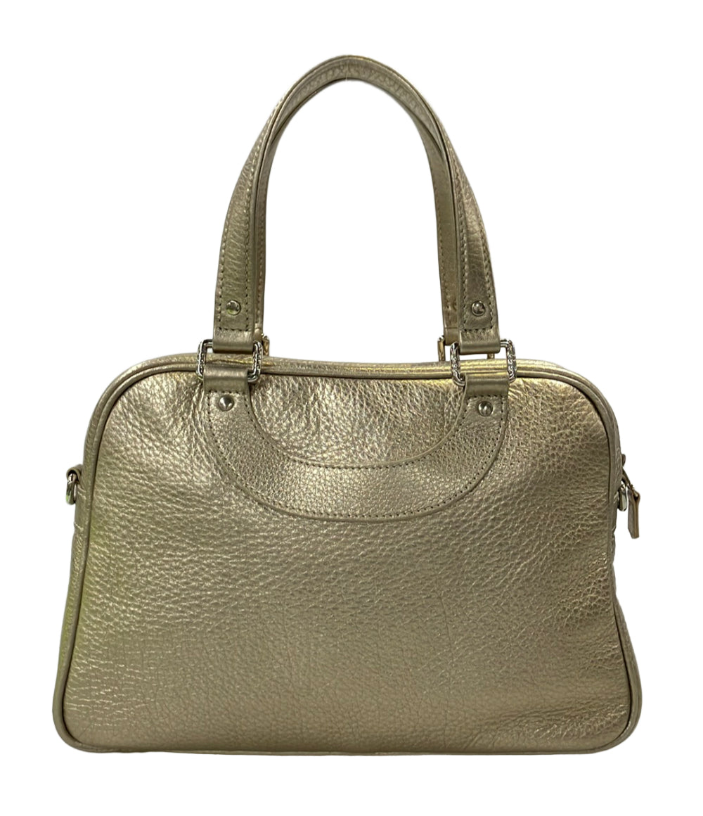 美品 Jacques le corre 2way ハンドバッグ ショルダーバッグ 斜め掛け メタリック レディース ジャック・ル・コール