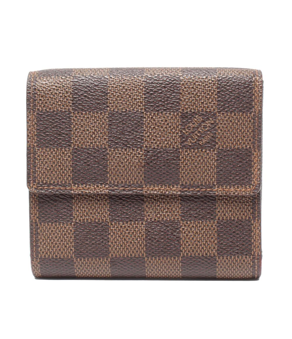 LOUIS VUITTON Wホック財布 ダミエ ポルトフォイユエリーズ N61654
