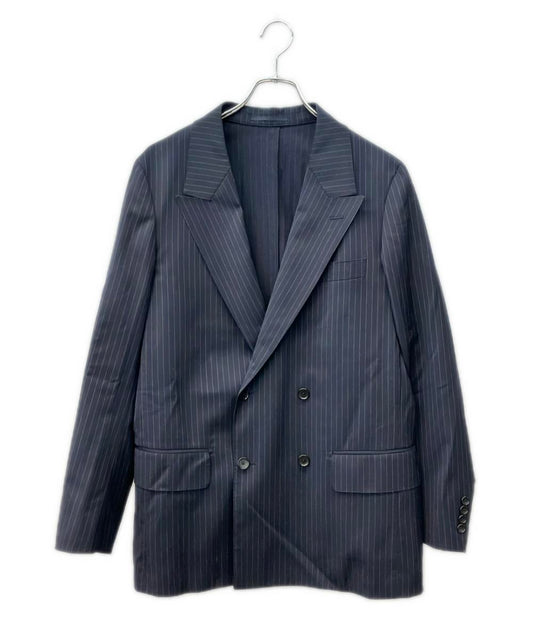EDIFICE ダブルブレストストライプジャケット メンズ SIZE 44 エディフィス