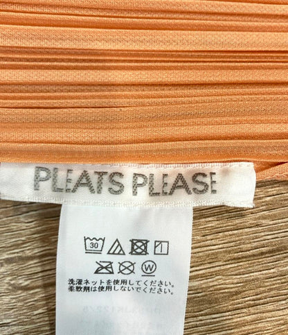 美品 PLEATS PLEASE 半袖シャツ 25AW MONTHLY COLORS AUGUST ポロシャツ風 PP53JK122 レディース SIZE 5 (XL) プリーツプリーズ