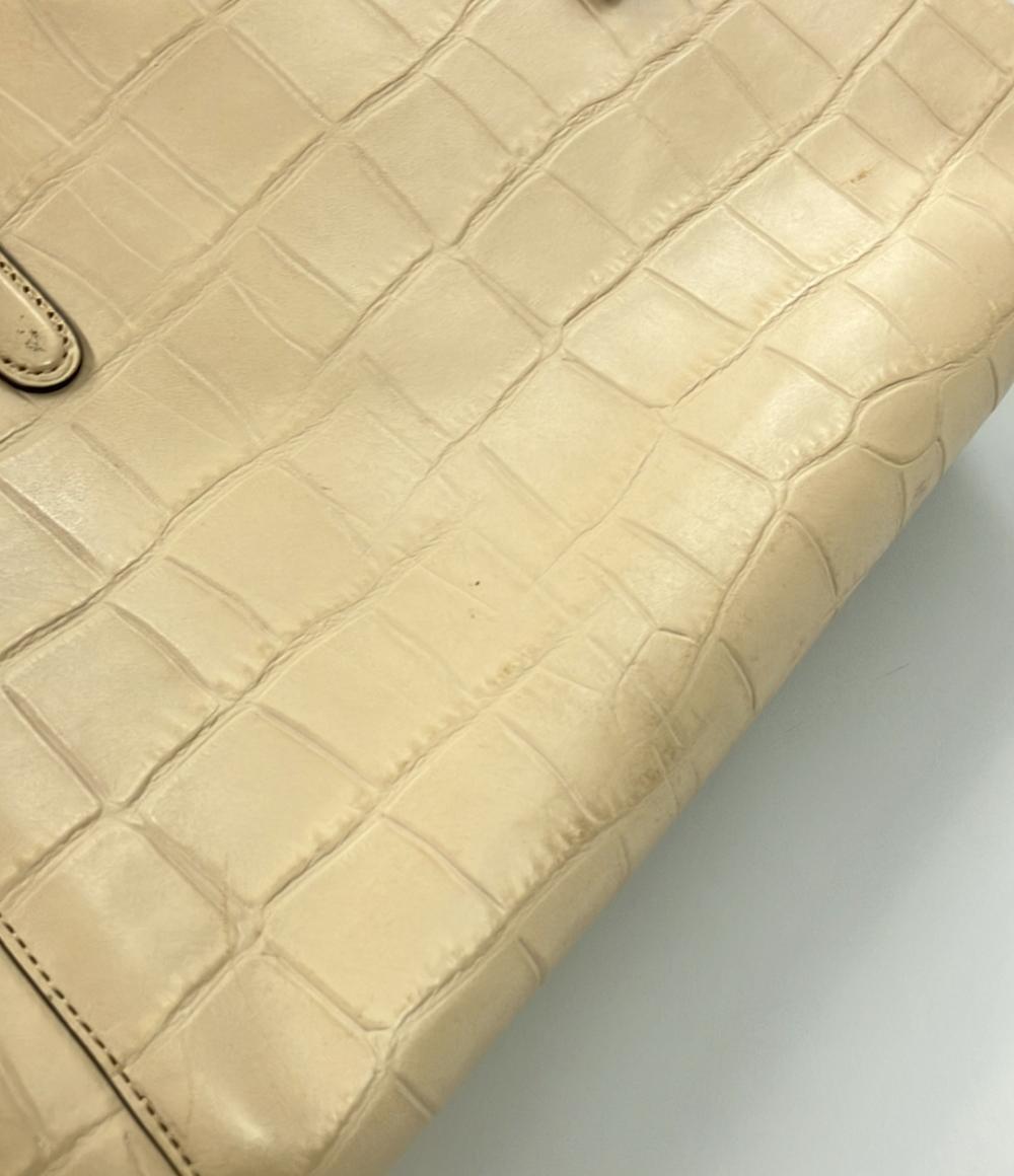 コーチ 2way クロコ型押しレザーハンドバッグ ショルダーバッグ 斜め掛け F55927 レディース COACH