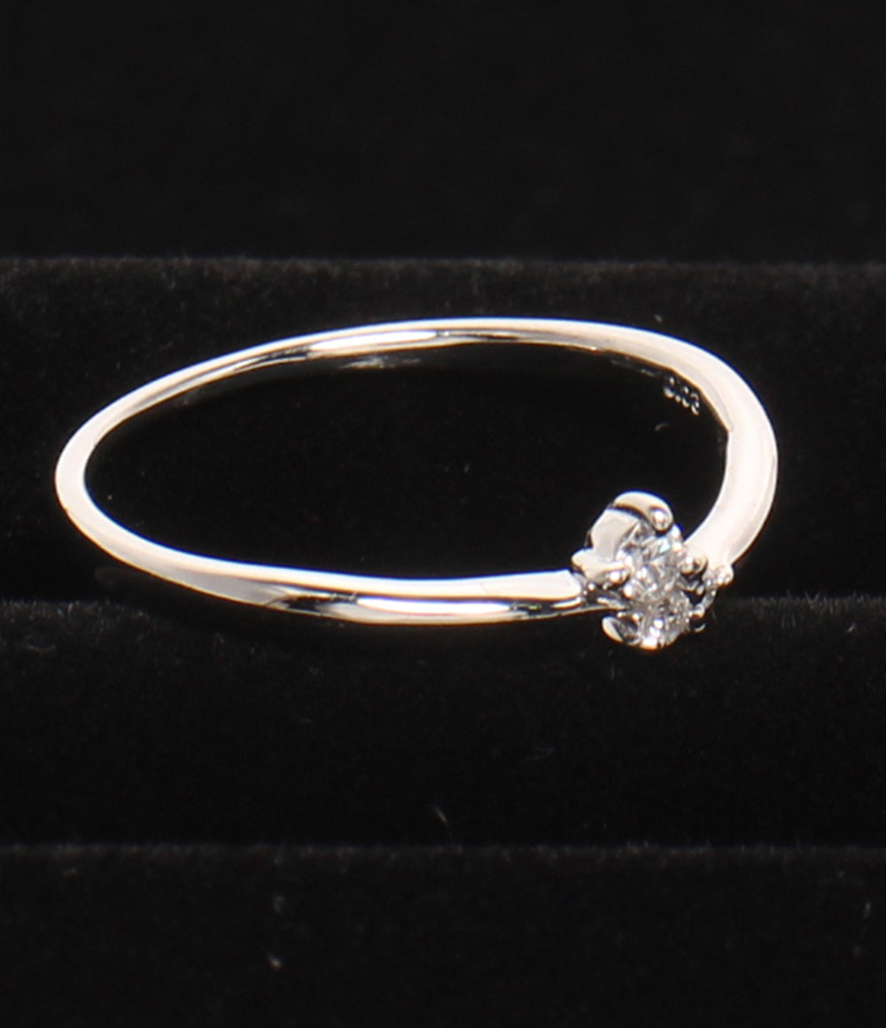 美品 MARGARET HOWELL idea リング 指輪 Pt900 ダイヤ 0.06ct レディース SIZE 11号 マーガレットハウエル アイデア