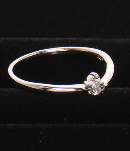 美品 MARGARET HOWELL idea リング 指輪 Pt900 ダイヤ 0.06ct レディース SIZE 11号 マーガレットハウエル アイデア