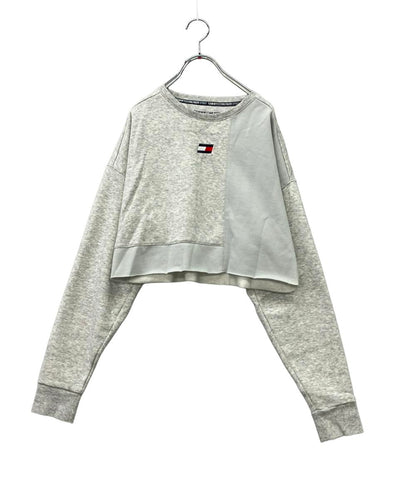 TOMMY HILFIGER スウェット クロップド丈 クールネック クロップトップ CA＃57151 レディース SIZE M トミーヒルフィガー