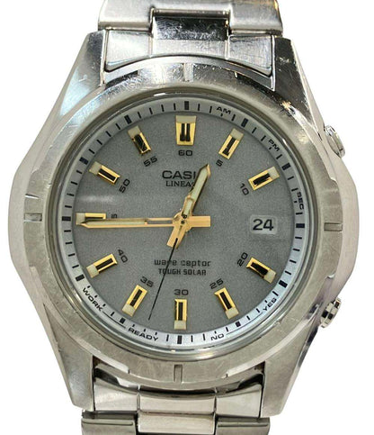 CASIO 腕時計 LINEAGE リニエージ ソーラー シルバー LIW-101 メンズ カシオ