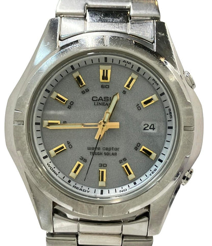 CASIO 腕時計 LINEAGE リニエージ ソーラー シルバー LIW-101 メンズ カシオ