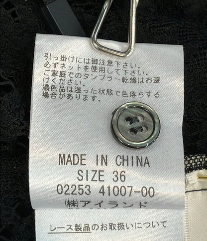 GRACE CONTINENTAL 半袖 レースポンチョ シャツ レディース SIZE 36 グレースコンチネンタル