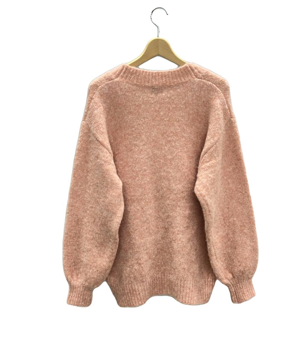 美品 コーエン ウール混Vネックニットカーディガン レディース