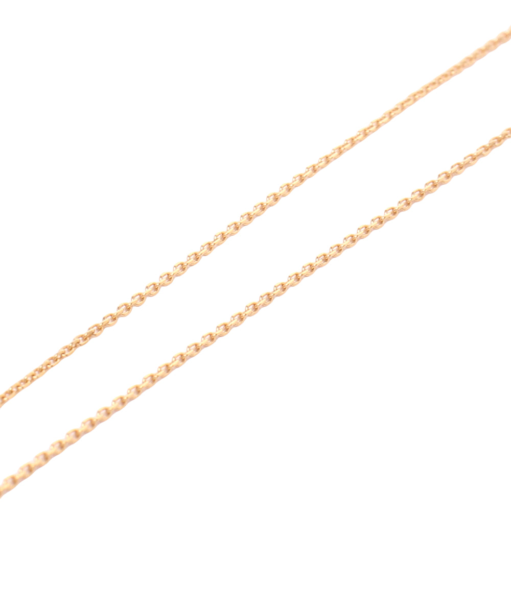 美品 STAR JEWELRY ネックレス K18 アクアマリン ダイヤ 0.06ct レディース スタージュエリー