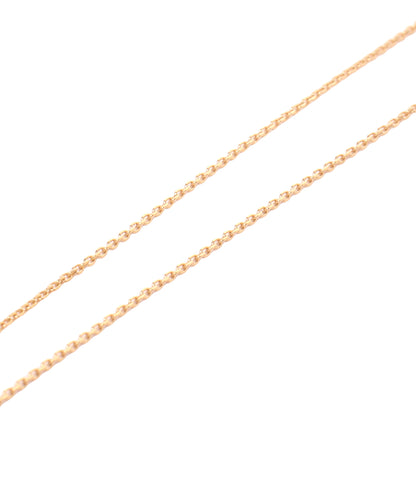 美品 STAR JEWELRY ネックレス K18 アクアマリン ダイヤ 0.06ct レディース スタージュエリー