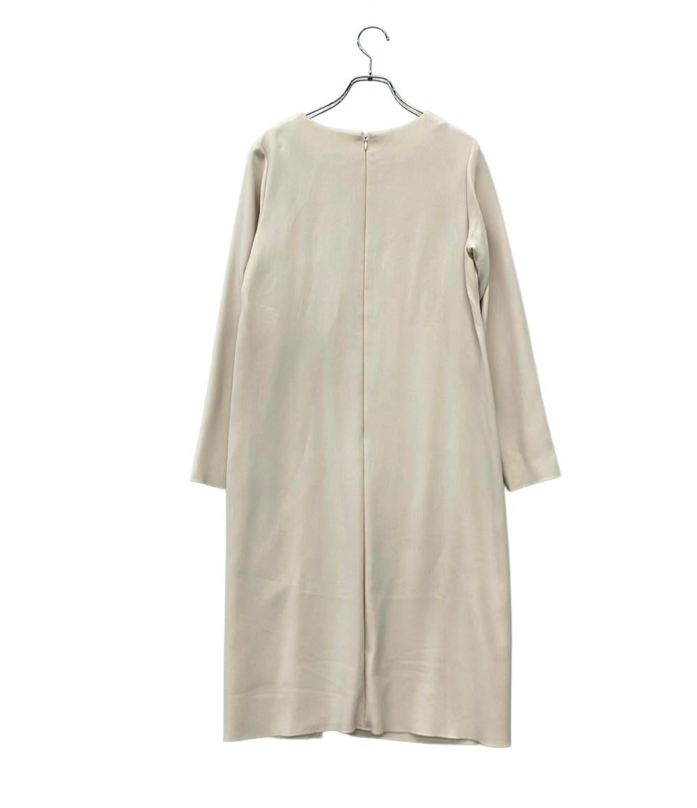 LANVIN en Bleu 長袖ワンピース  スリット プリーツ インナー付き 3904344 レディース SIZE 38 (M) ランバンオンブルー